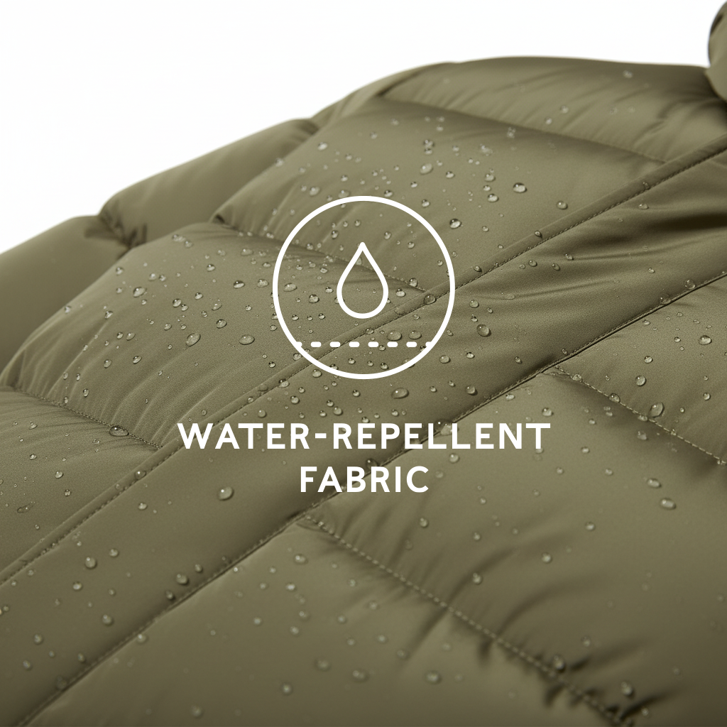 Langrick Mens Long Insulated Jacket - Khaki - Image 11