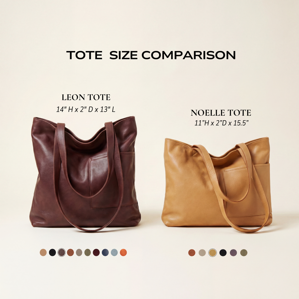 Leon Leather Tote Bag - Image 3