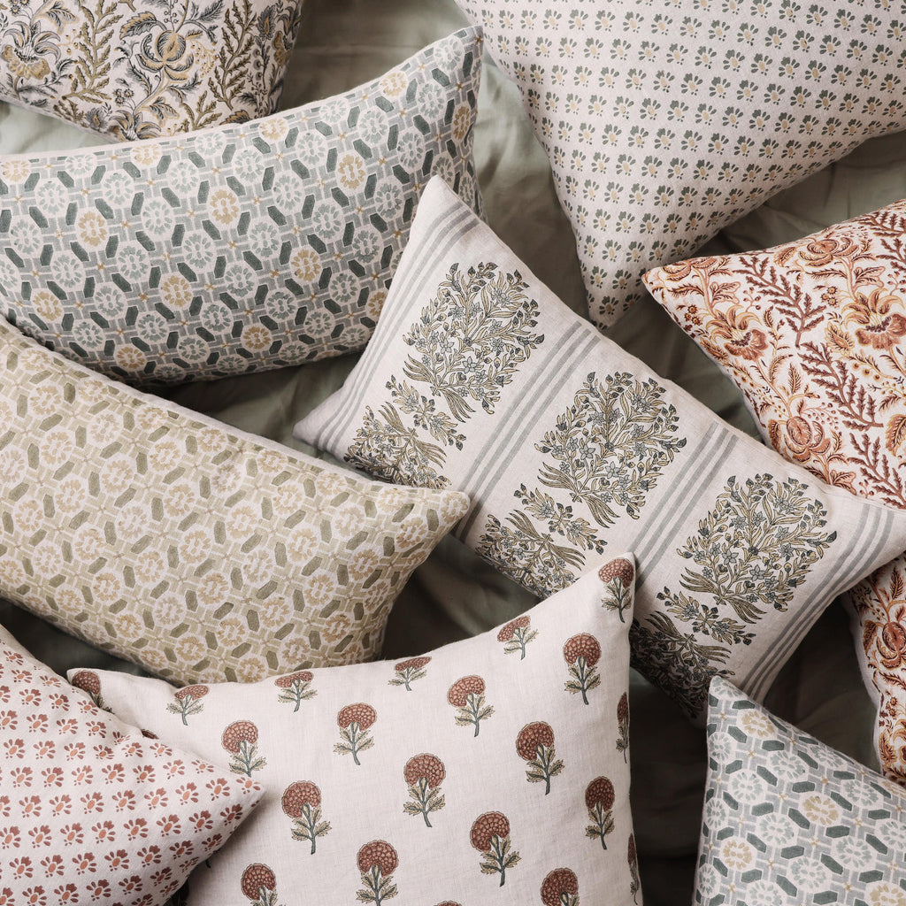 Lia Block Print Pillow - Image 4