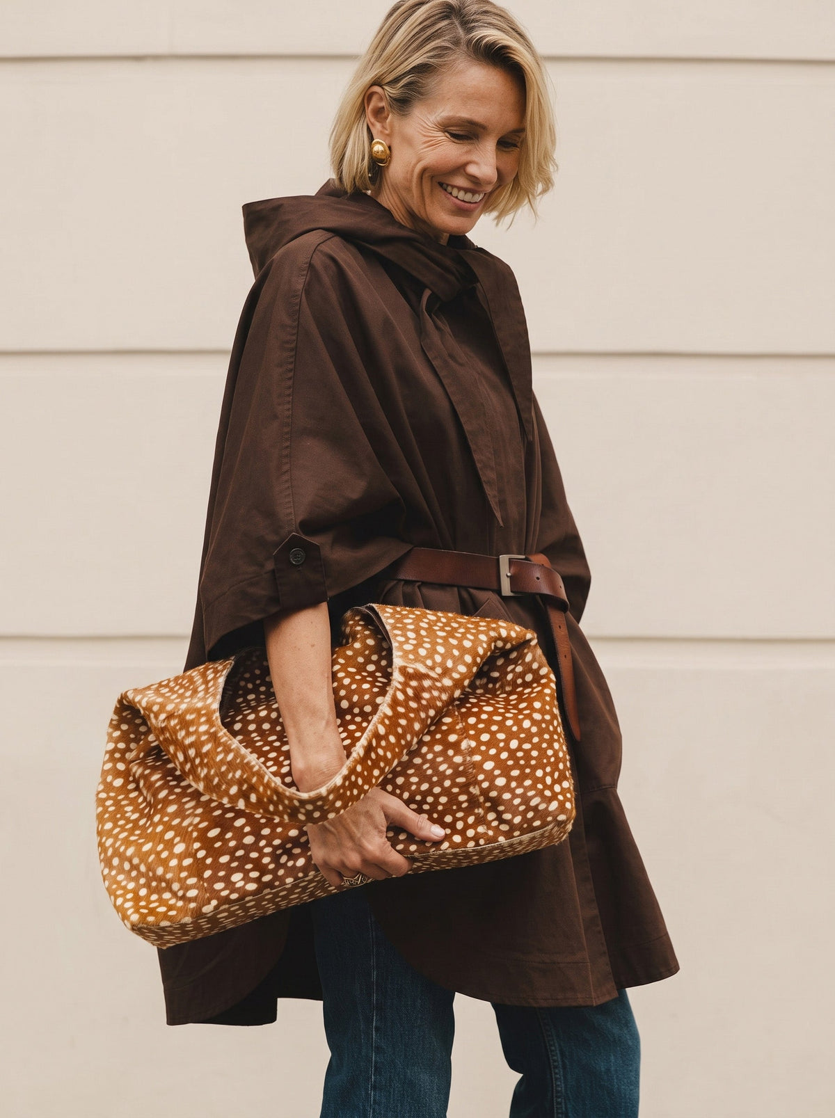 Lindsey Hair On Leather Tote Bag - Image 3