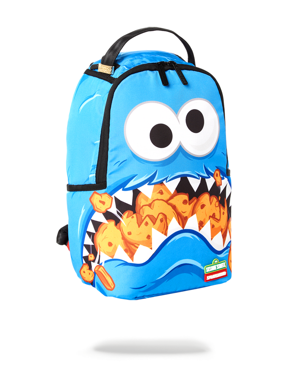 Mini Cookie Monster Shark Backpack - Image 2