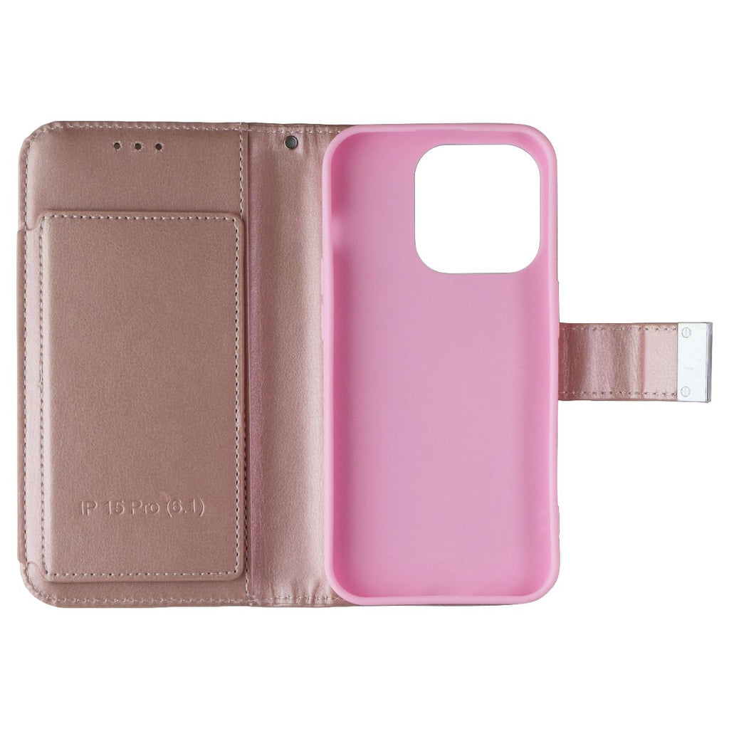 MyBat Pro MyJacket Xtra Series Wallet Case for Apple iPhone 15 Pro - Rose Gold - New - Image 3