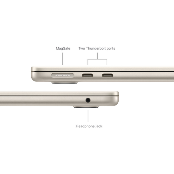 Apple MacBook Air M3 15-inch 256GB 8GB RAM 8-Core CPU 10-Core GPU (2024) Starlight - Image 4