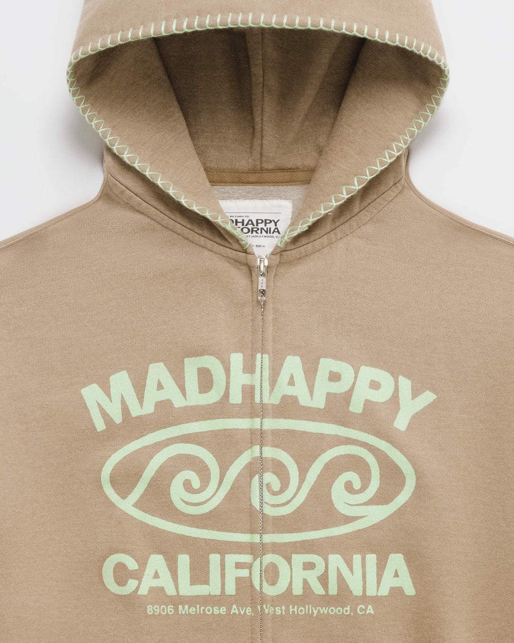 Madhappy California Lightweight Fleece Zip Up - Image 2