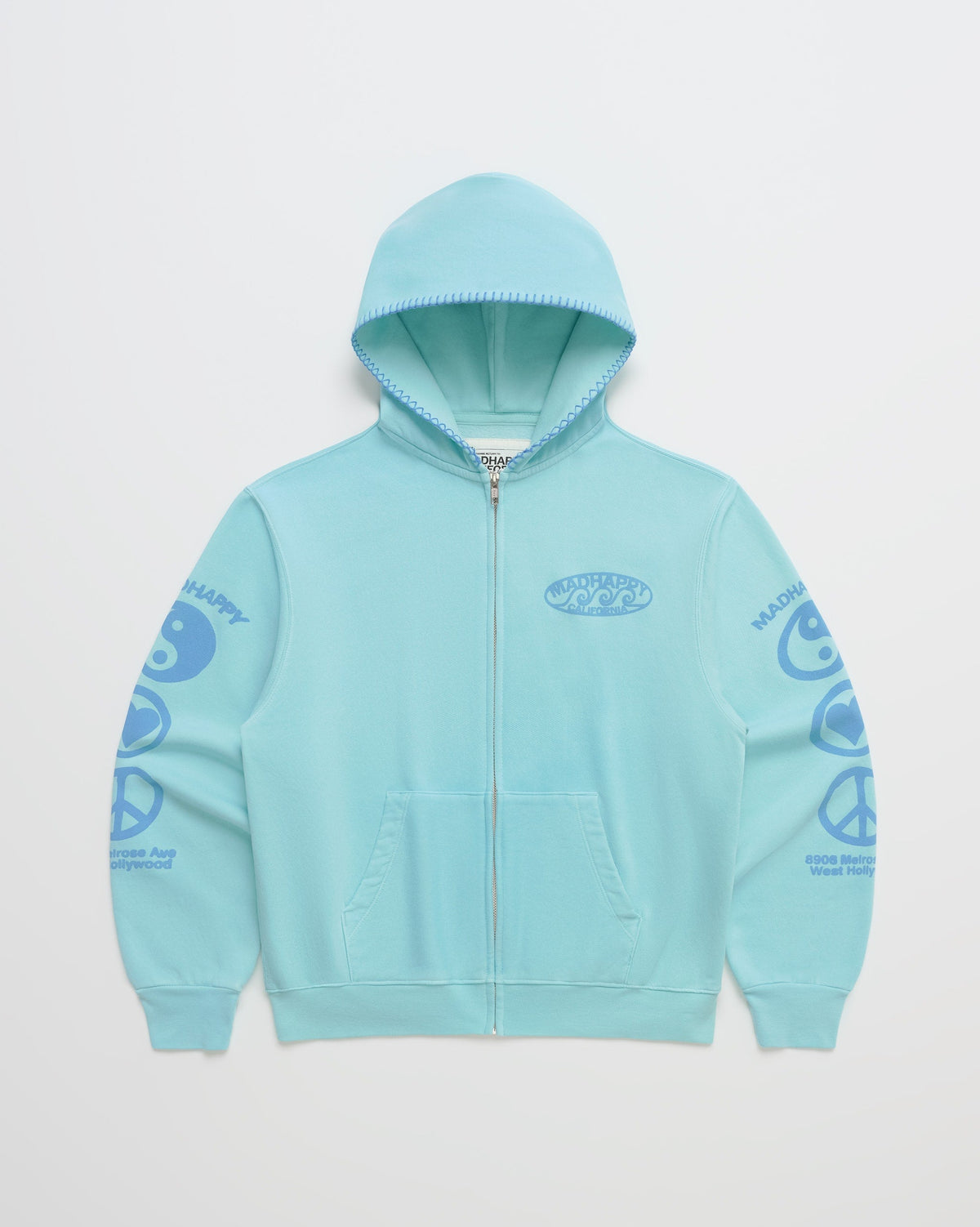 Madhappy California Waves Lightweight Fleece Zip Up