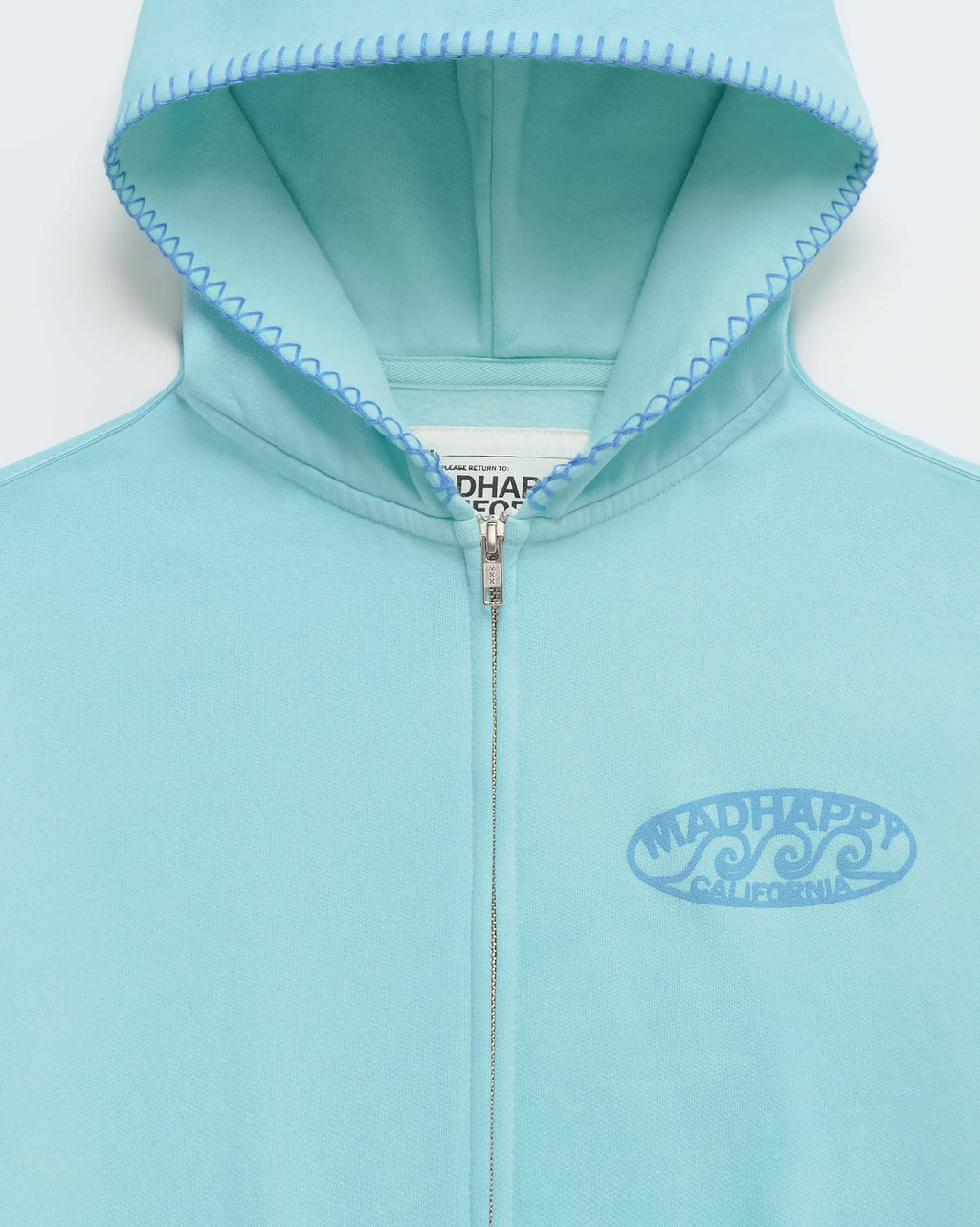 Madhappy California Waves Lightweight Fleece Zip Up - Image 3