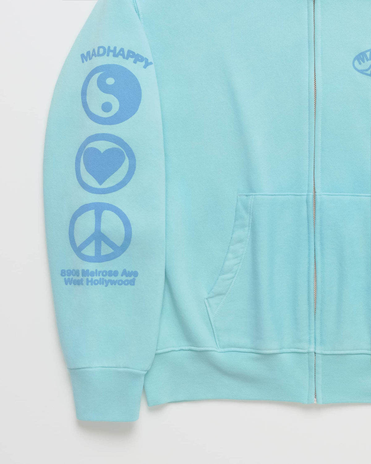 Madhappy California Waves Lightweight Fleece Zip Up - Image 4