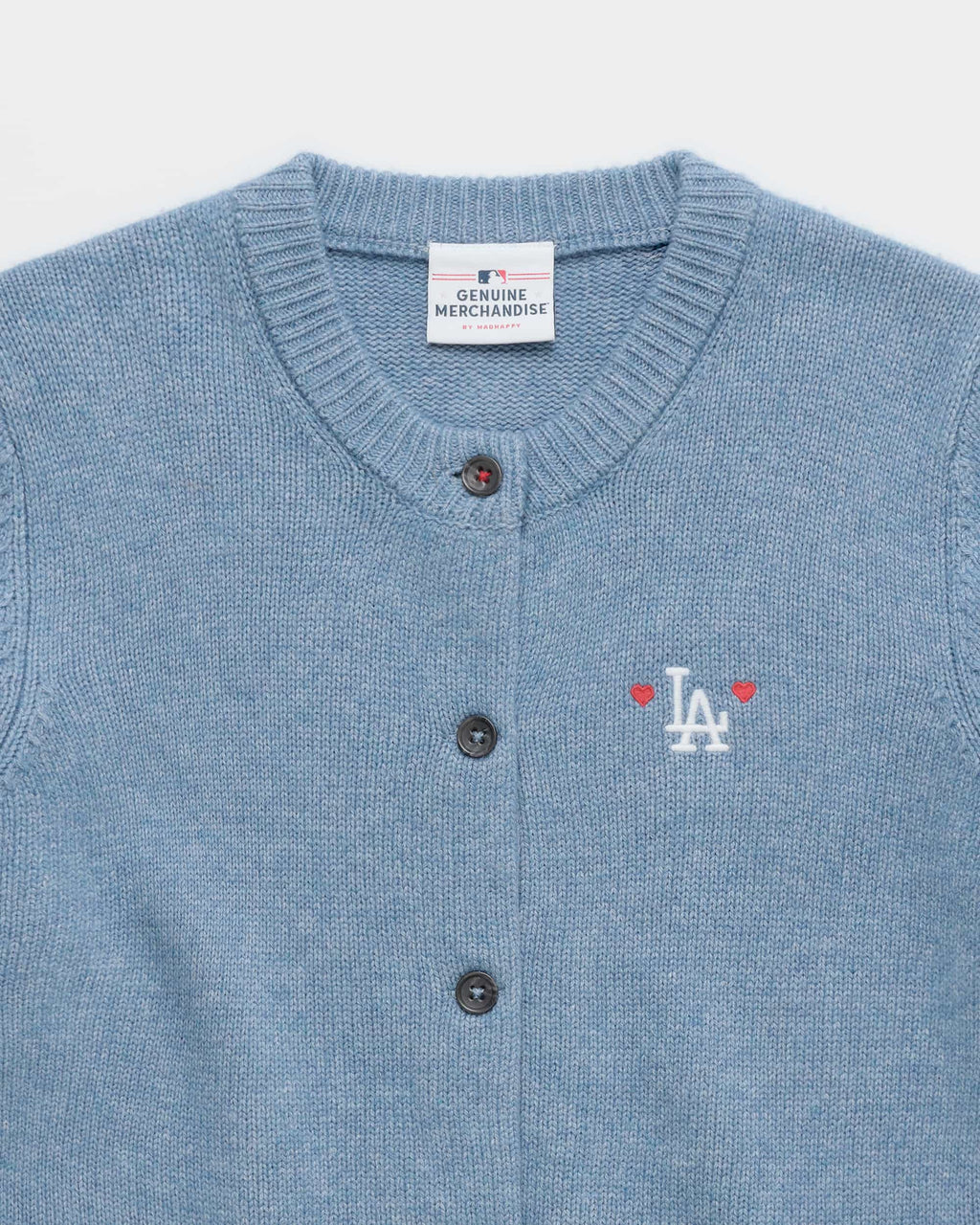 Dodgers Heart Cardigan Sweater - Image 2