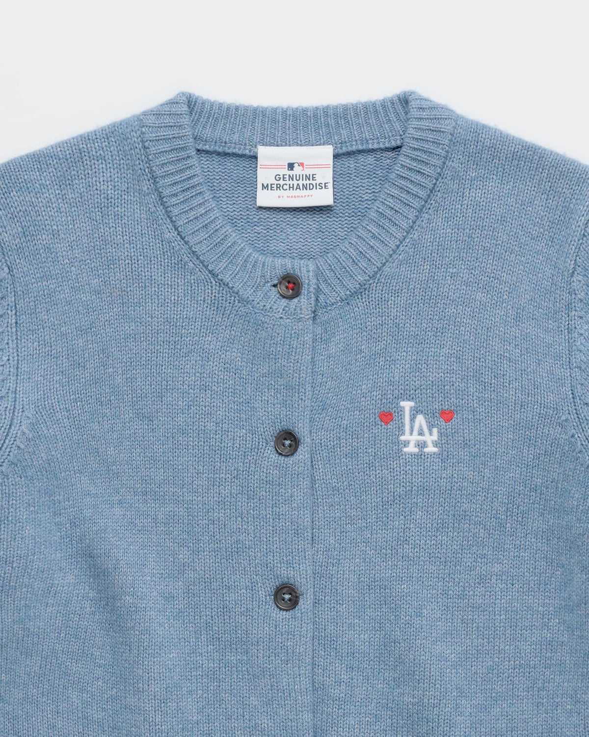 Dodgers Heart Cardigan Sweater - Image 2