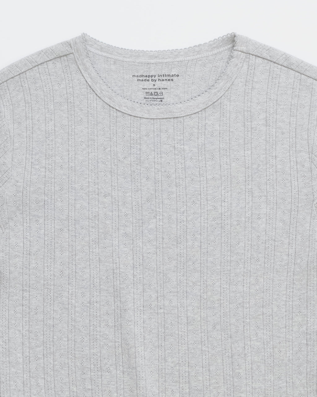 Hanes Pointelle Baby Tee - Image 2
