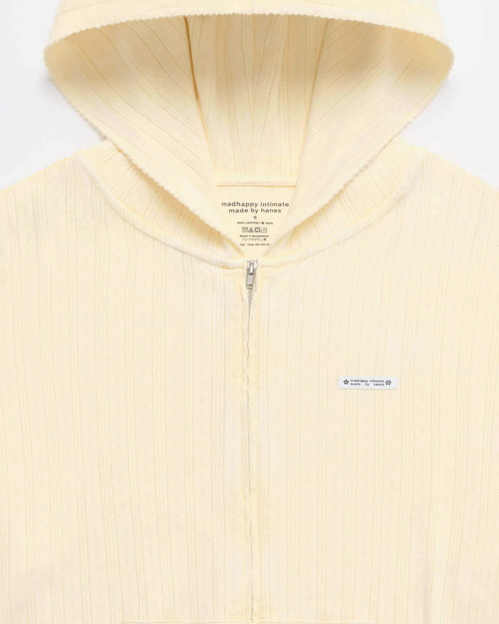 Hanes Pointelle Zip Up - Image 2