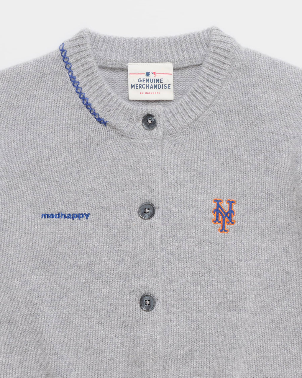 Mets Crewneck Cardigan - Image 2