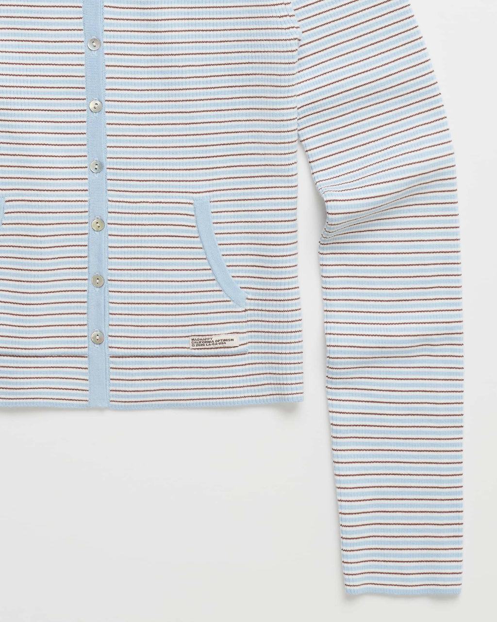 Ribbed Knit Hooded Cardigan - Image 3
