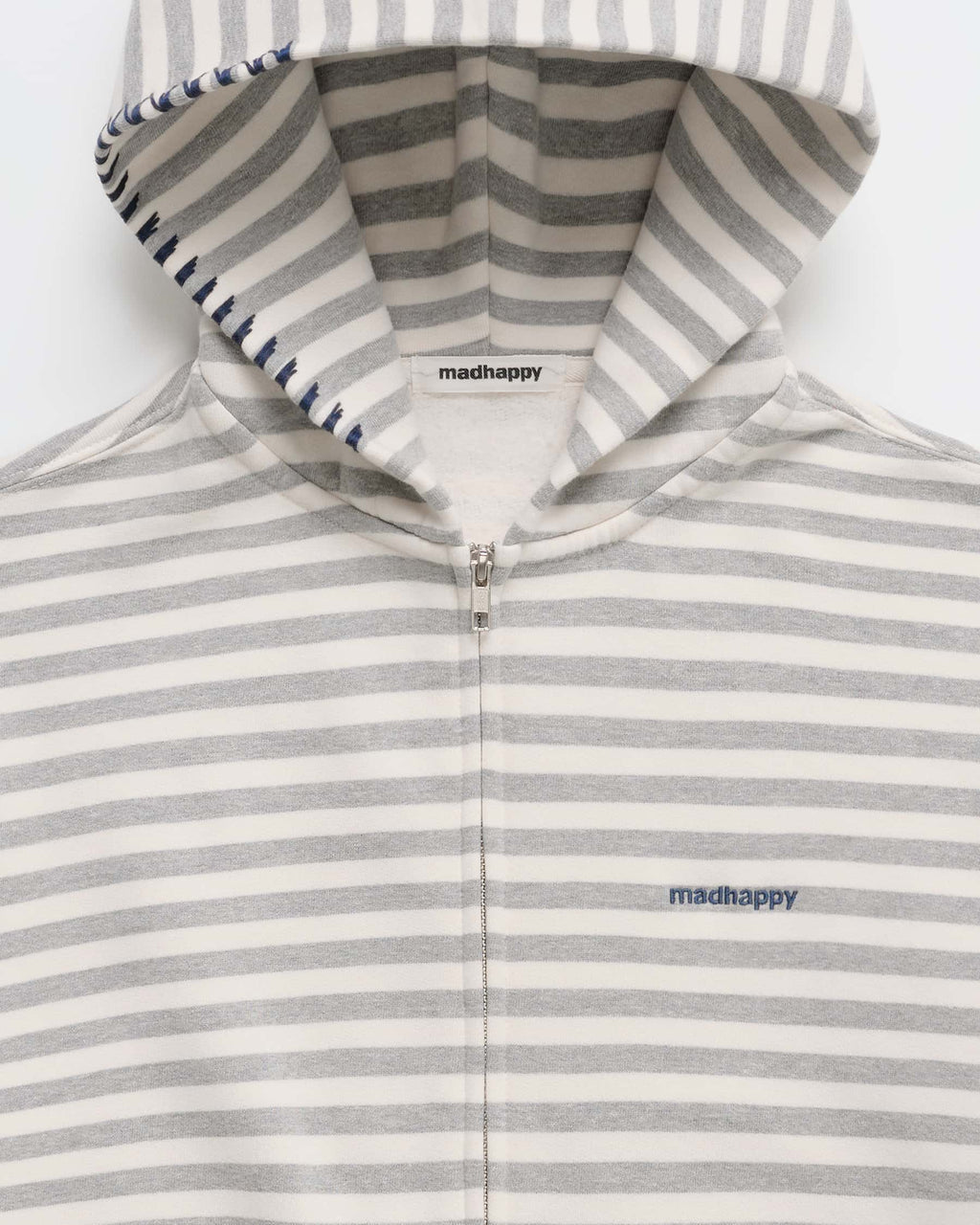 Striped Midweight Fleece Zip Up - Image 2