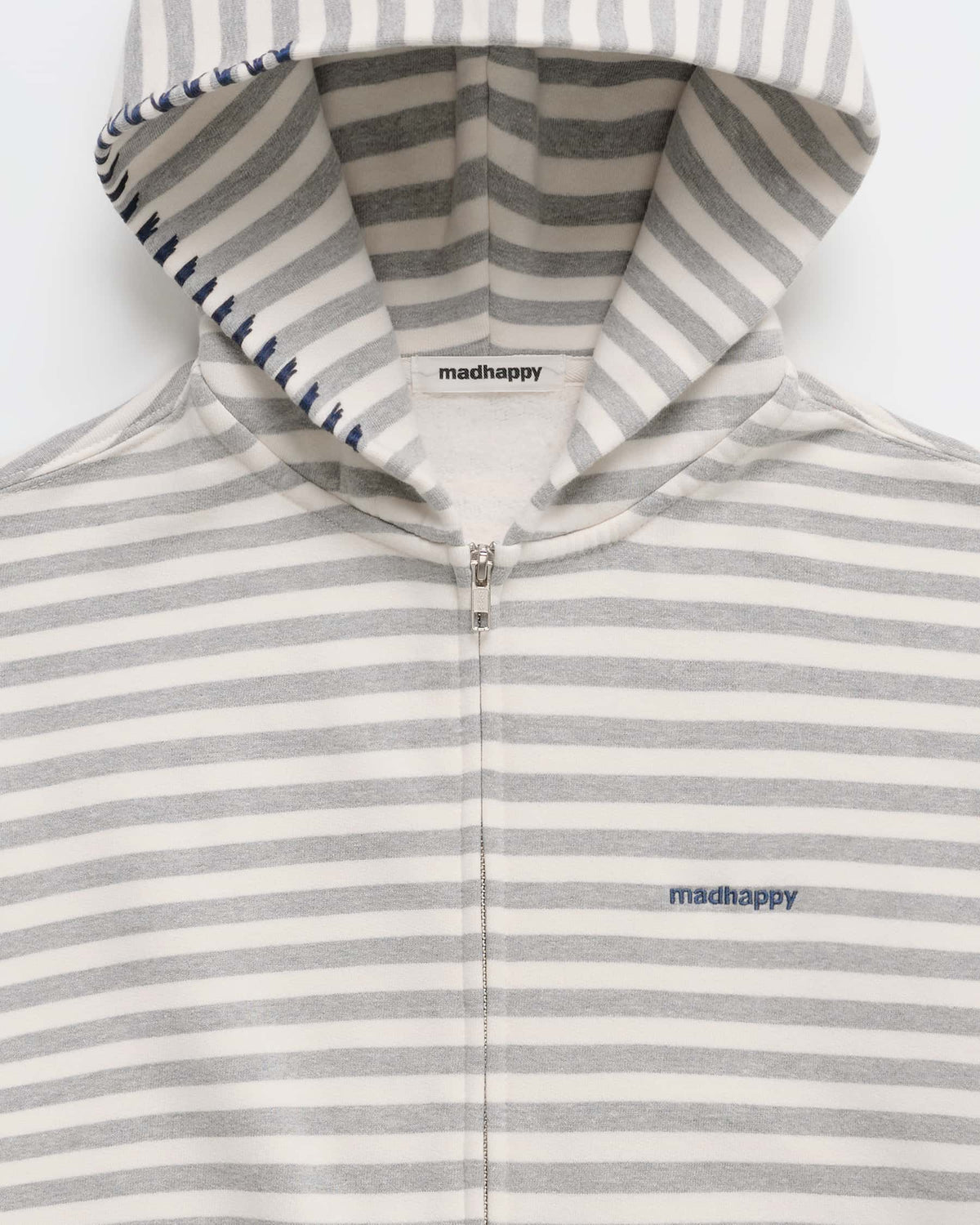 Striped Midweight Fleece Zip Up - Image 2