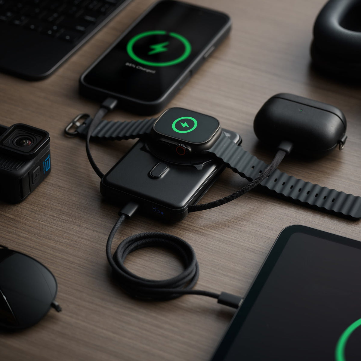 Magnetic Power Bank Bundle (2-Pack) - Matte Black / Matte Olive - Image 5