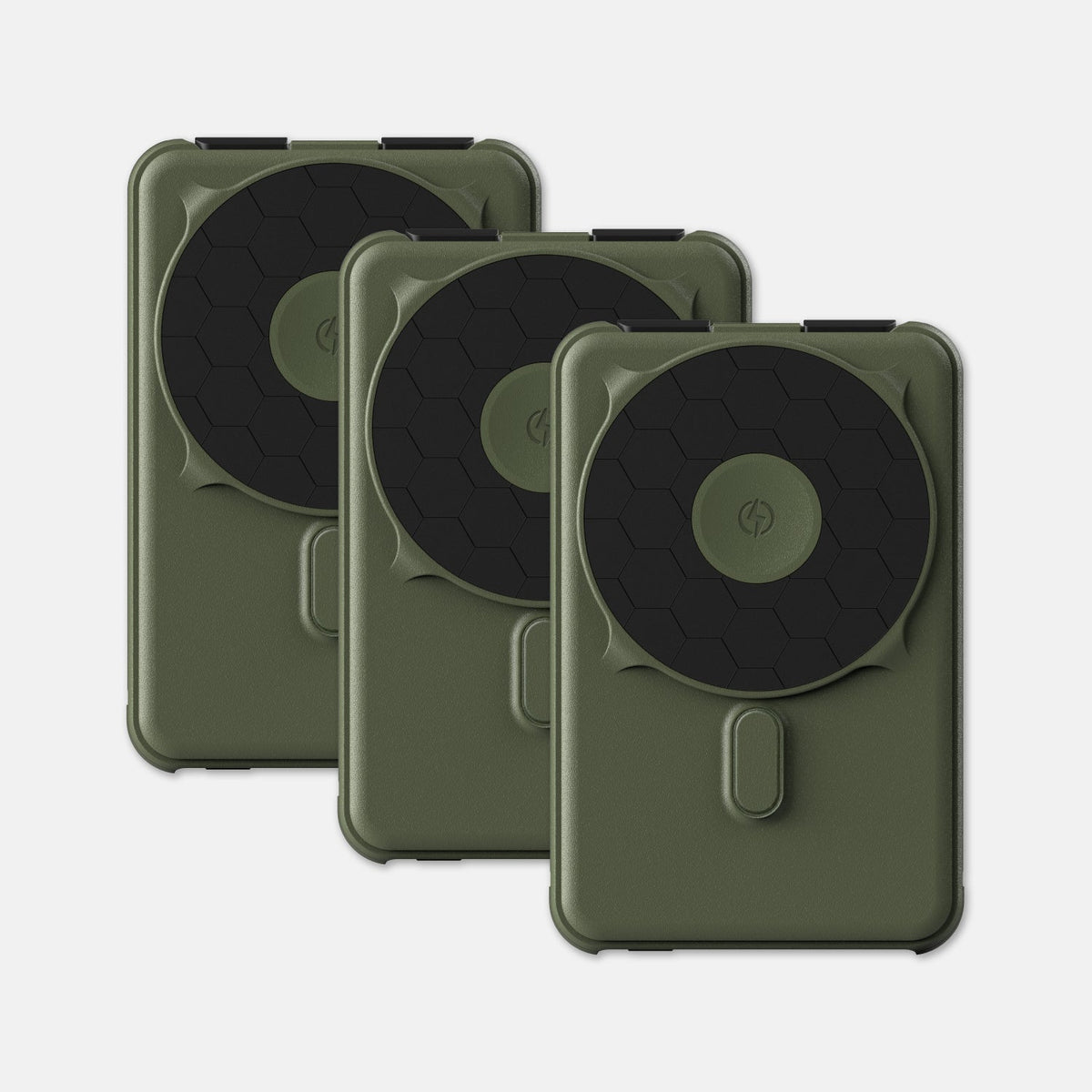 Magnetic Power Bank Bundle (3-Pack) - Matte Olive - Image 2
