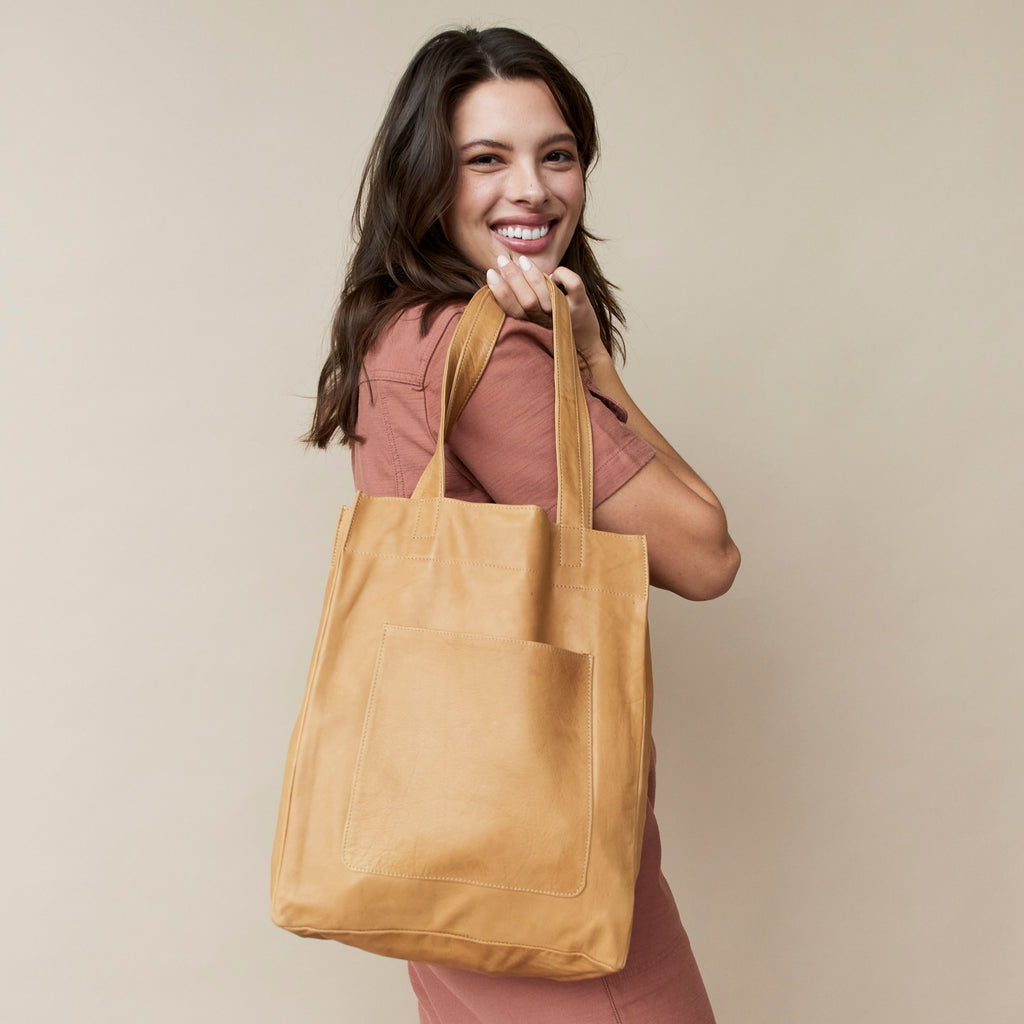 Margie Leather Tote Bag - Image 7