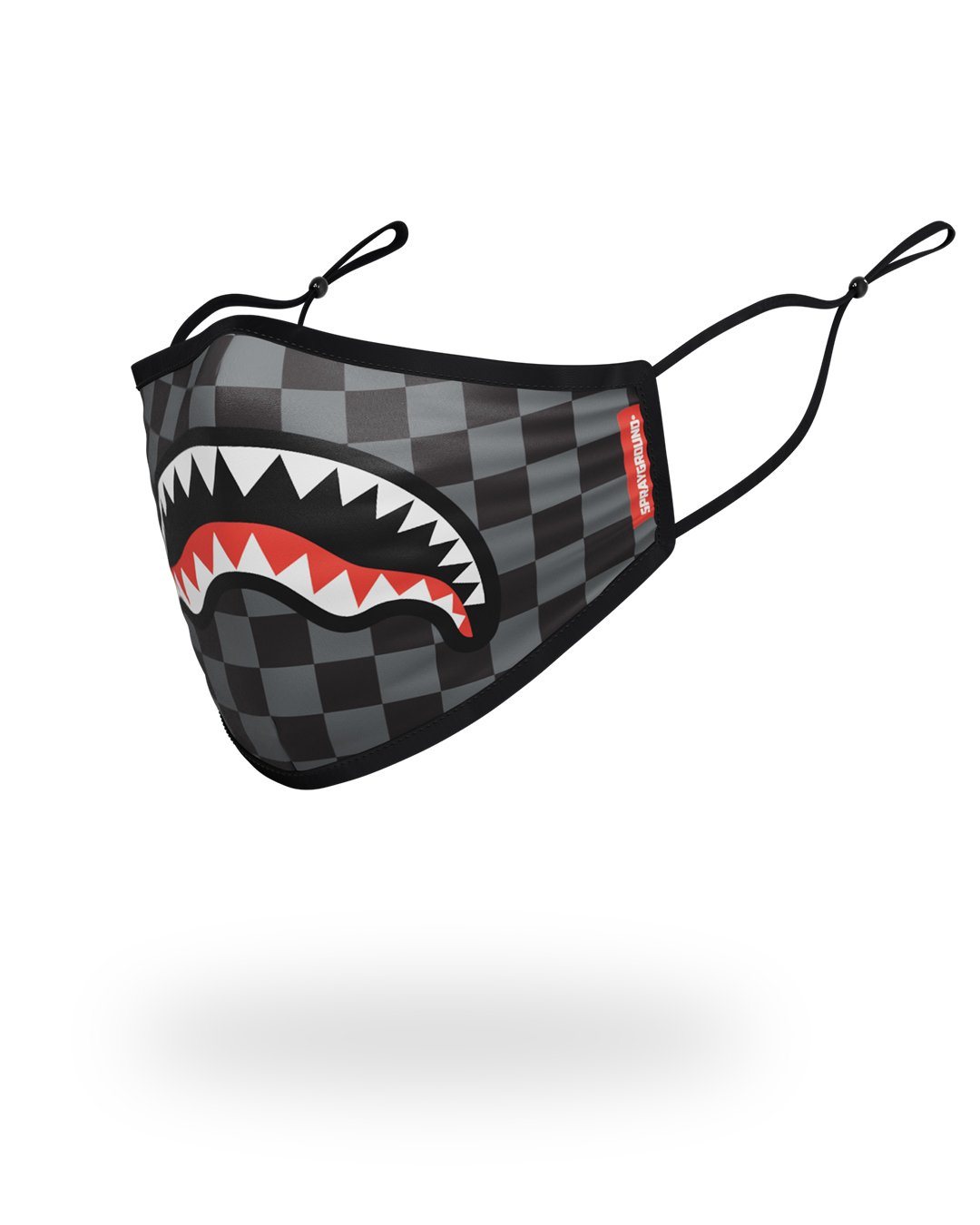 Sharks in Paris (Grey) Form-Fitting Mask - Image 2