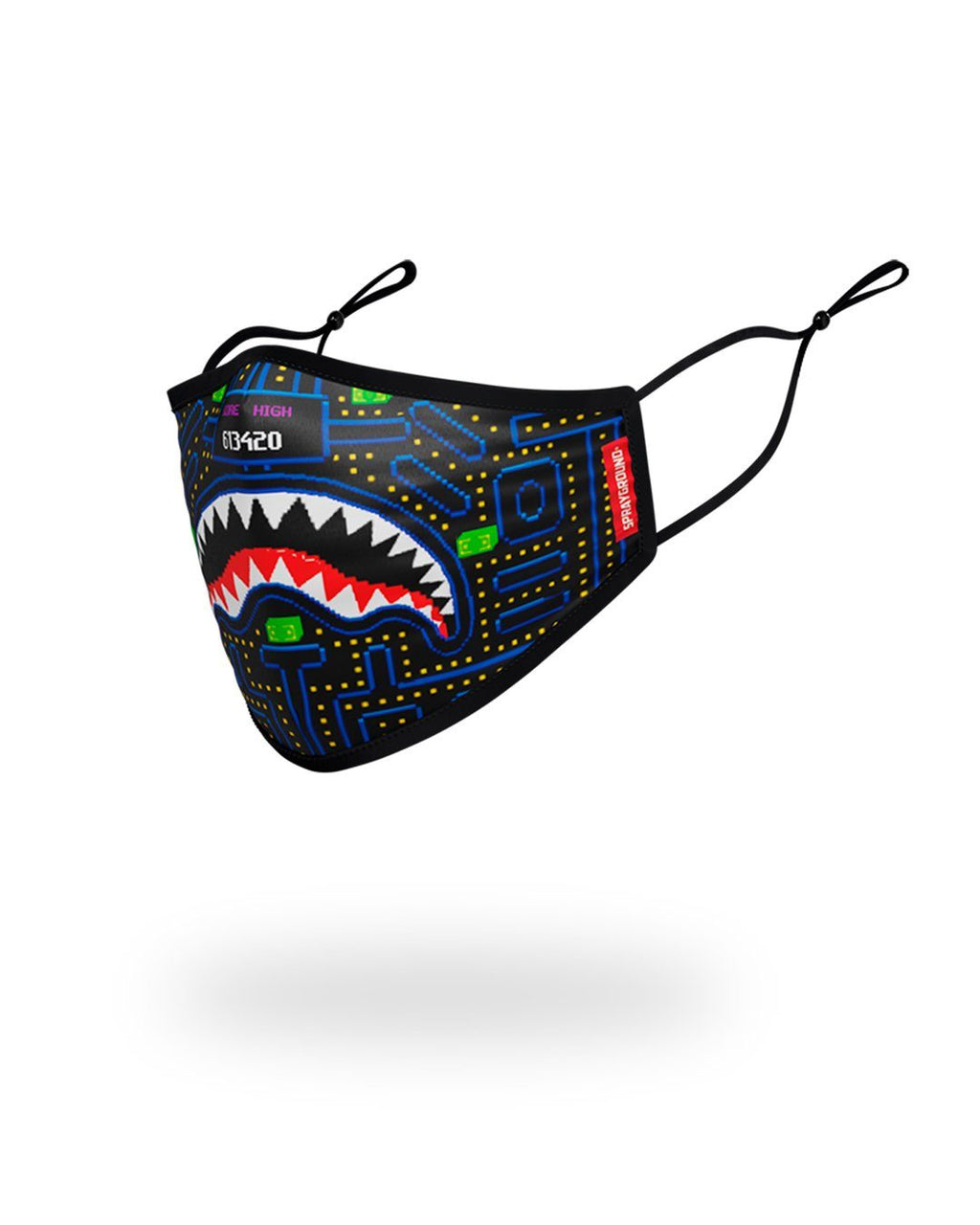 Kids Form Fitting Mask: Arcade Shark - Image 2