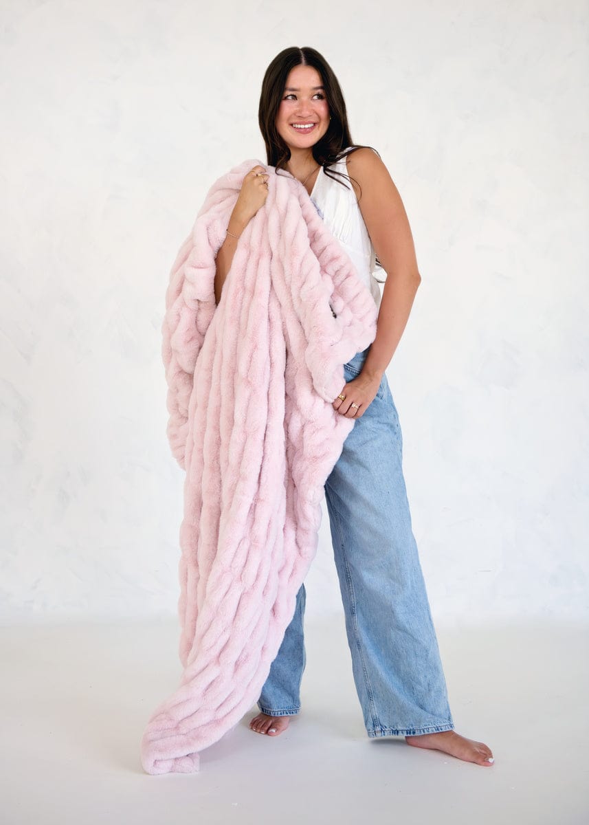 Hugs Bashful Pink Blanket - Image 2