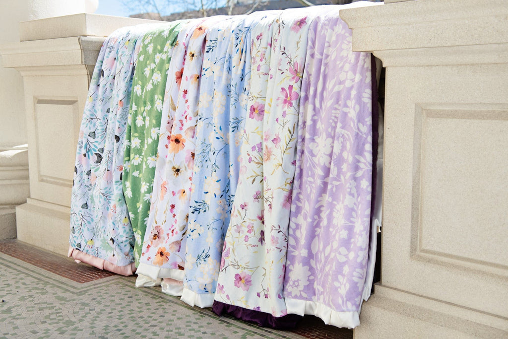 Dusty Plum Wildflower Blanket - Image 3