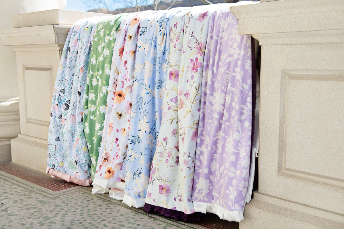 Dusty Plum Wildflower Blanket - Image 3