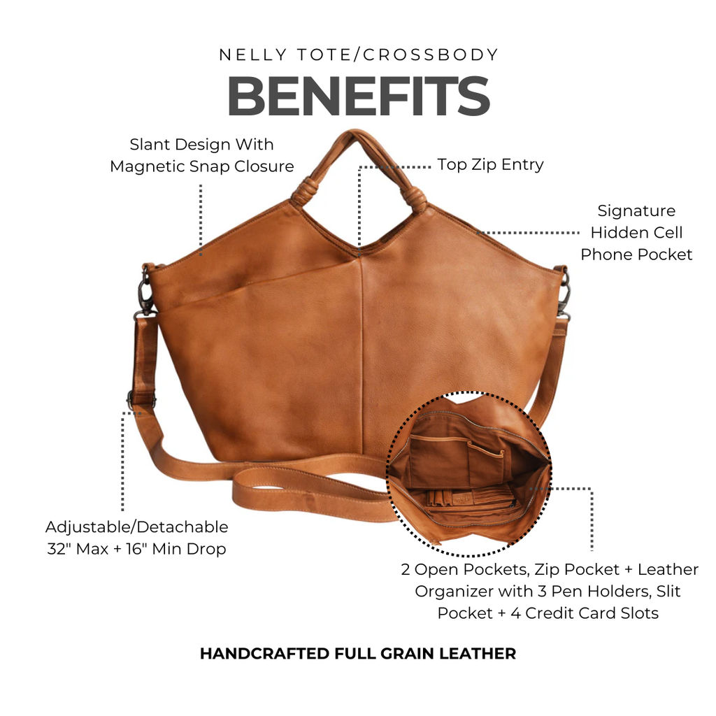 Nelly Leather Crossbody Bag - Image 16