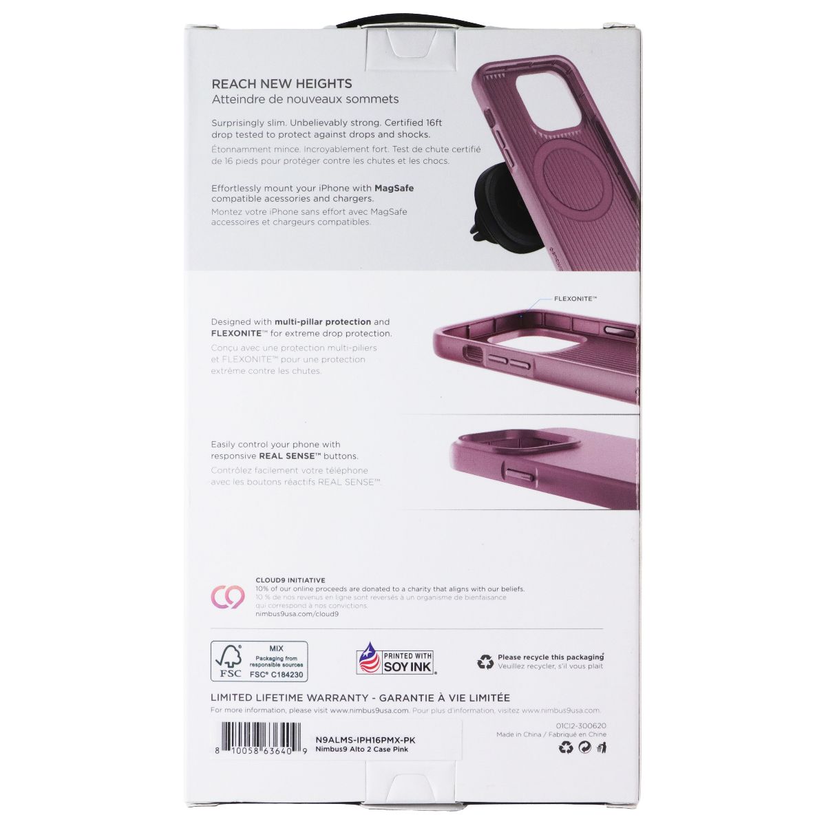 Nimbus9 Alto 2 Series Case for MagSafe for Apple iPhone 16 Pro Max - Pink - New - Image 2