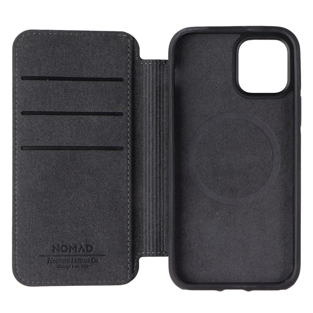 Nomad Rugged Folio Wallet Case for MagSafe for iPhone 12 Pro - Black Horween - New - Image 3