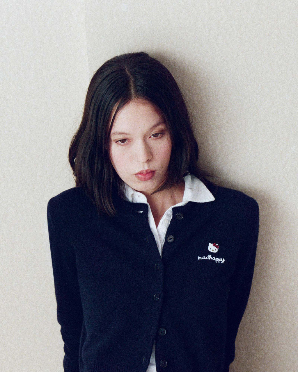 Hello Kitty® Heart Crewneck Cardigan - Image 4