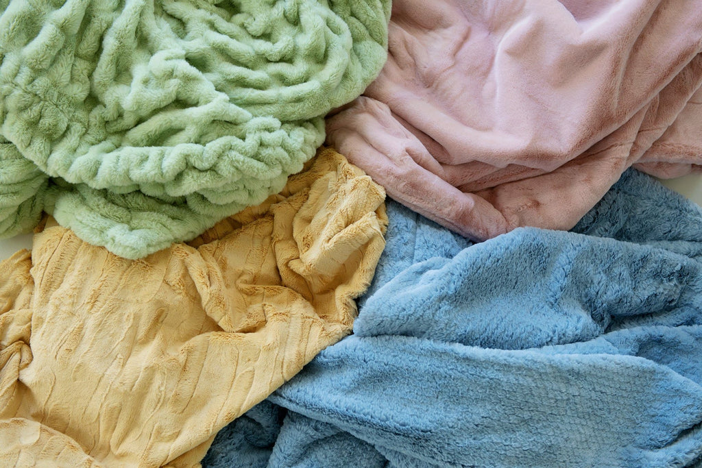 Feathers Blue Fog Blanket - Final Sale - Image 3