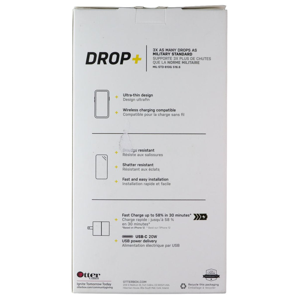 OtterBox Protection + Power Kit iPhone 12/Pro Clear Case & White/Gold Adapter - New - Image 2