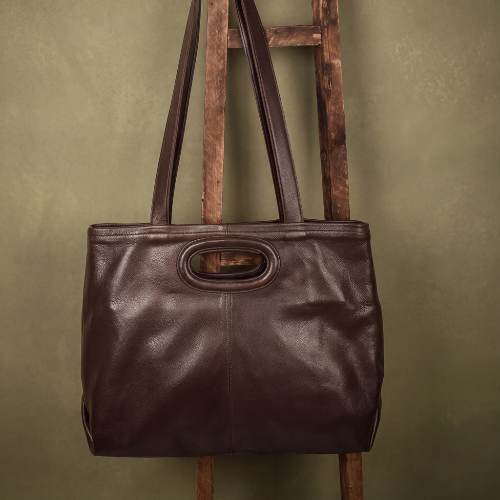 Orly Milled Leather Tote Bag - Image 8