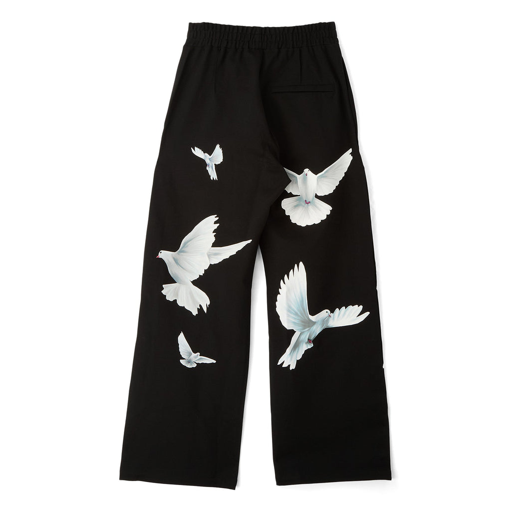 3.Paradis Freedom Dove Track Pants (Black) - Image 2