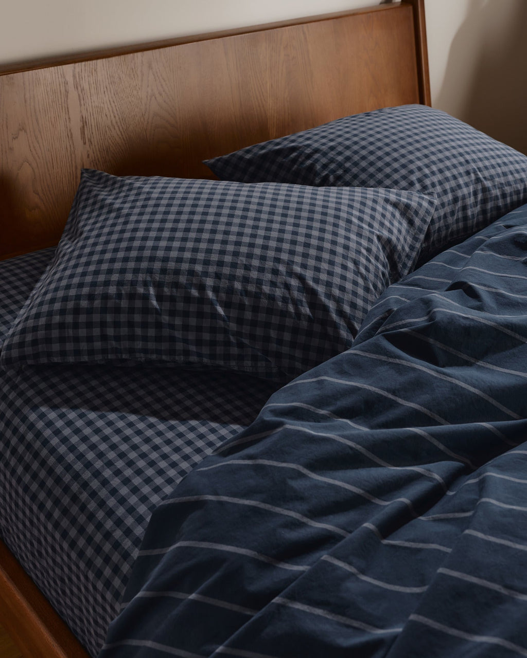 Brushed Cotton Venice Set - Dusk Check/Stripe TW/XL - Image 4
