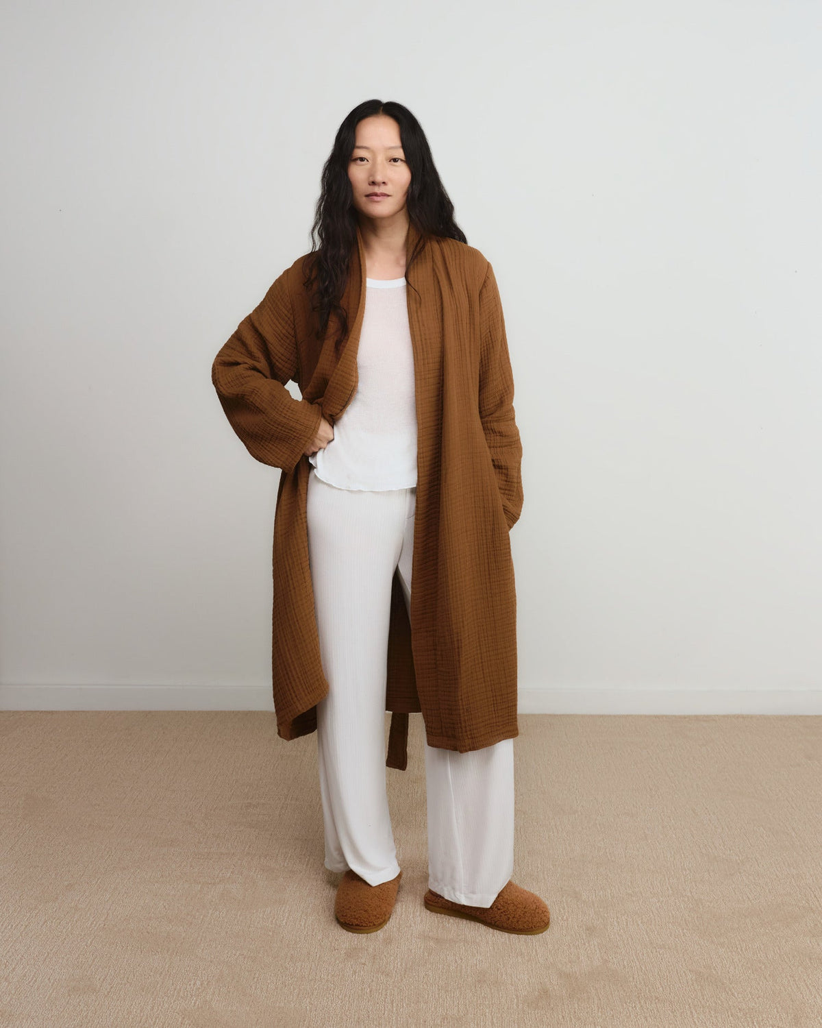 Shearling Wool Clogs (Tobacco) - Image 3