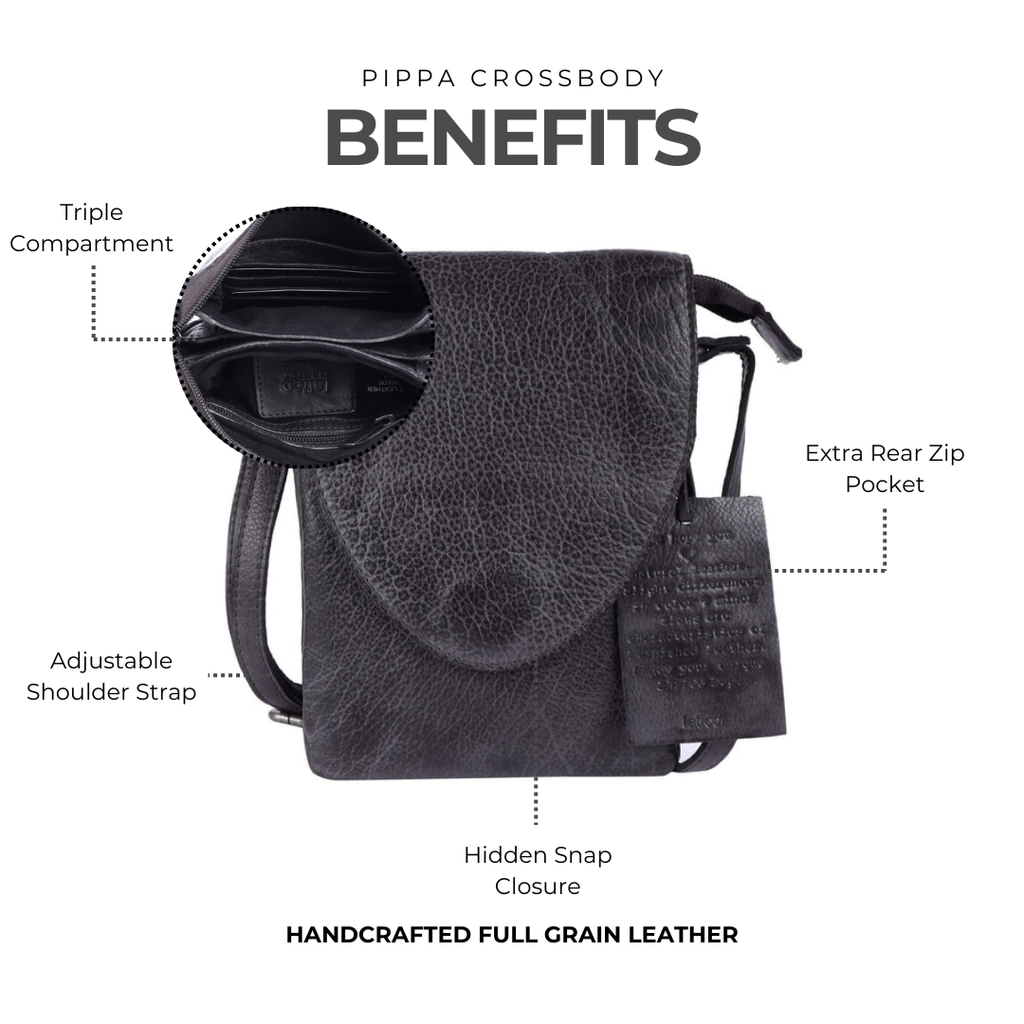 Pippa Leather Crossbody Bag - Image 8