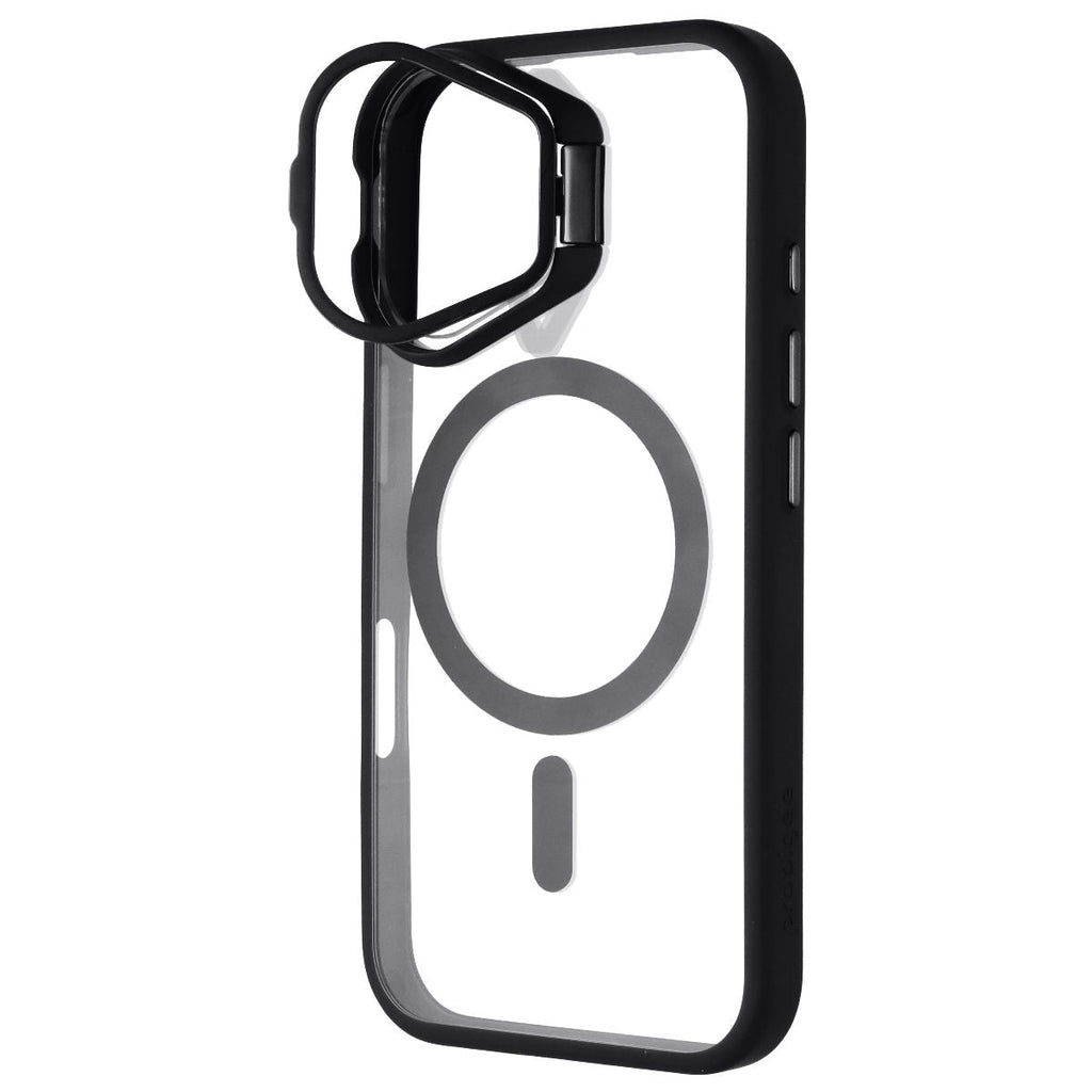 Prodigee Kickit Series Case for MagSafe for Apple iPhone 16 - Black/Clear - New