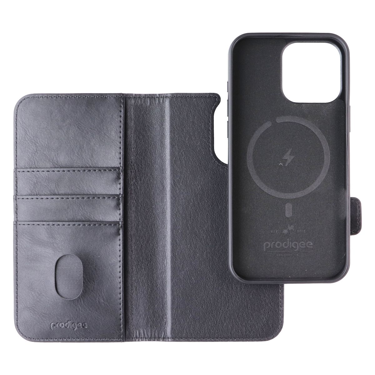 Prodigee Folio Mag Wallet MagSafe Case for Apple iPhone 16 Pro Max - Black - New - Image 3