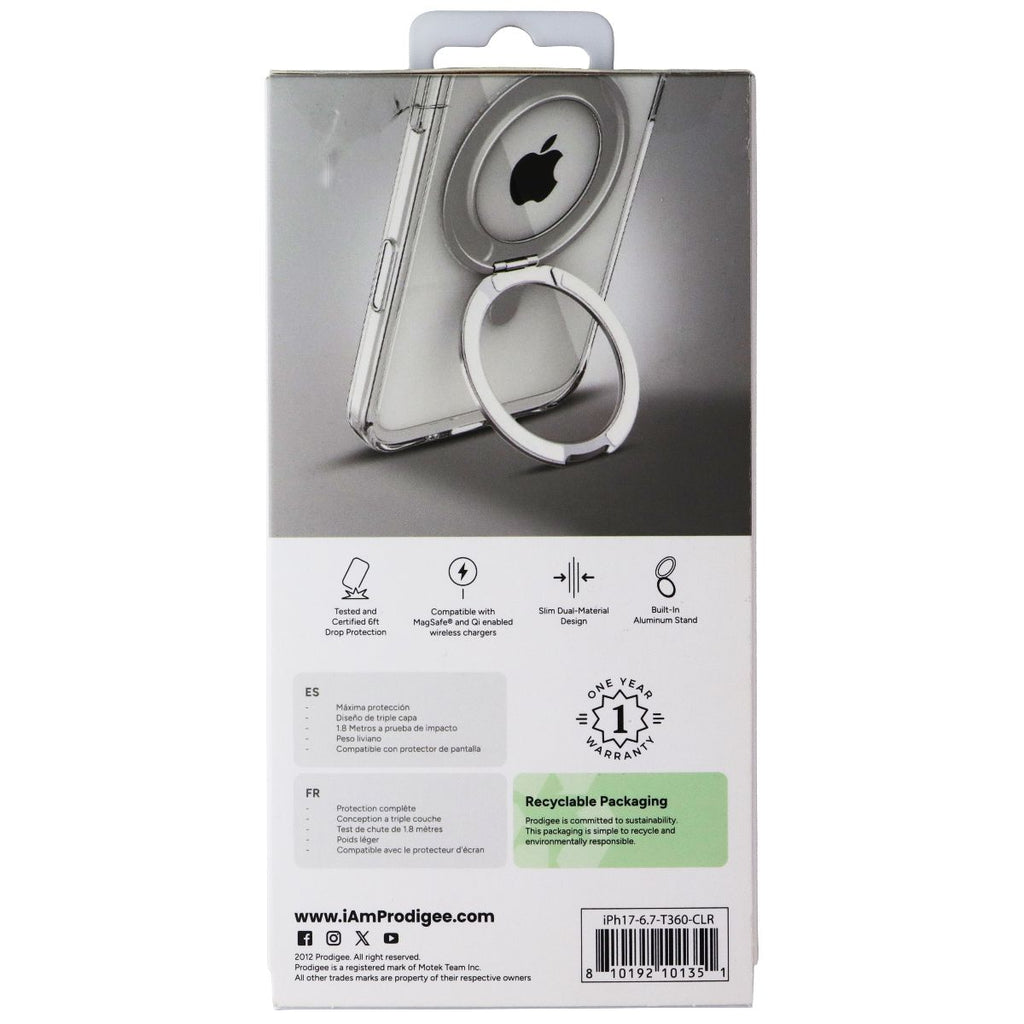 Prodigee Teek 360 Kickstand Case for MagSafe for Apple iPhone 17 Air - Clear - New - Image 2