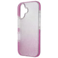 PureGear Slim Shell Designer Series Case for Apple iPhone 16 - Pink/Glitter - New