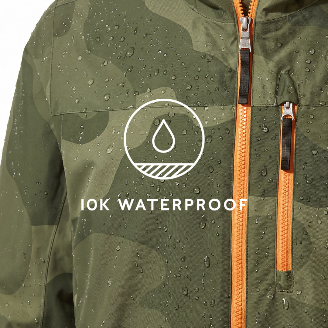 Palisade Mens Ski Jacket - Khaki Pixel Camo - Image 7
