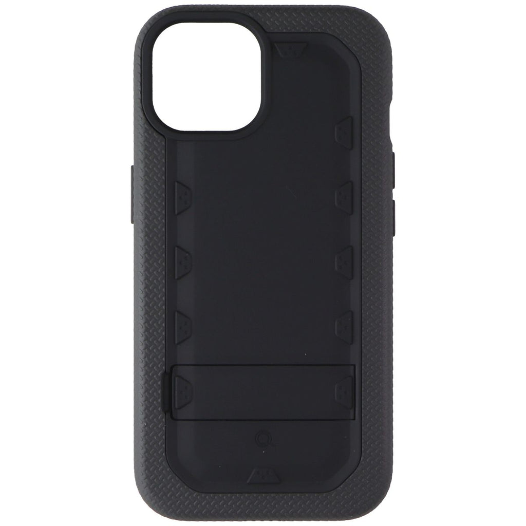 Quikcell Grand Advocate Two-Layer Kickstand Case for Apple iPhone 15 - Black - New - Image 2