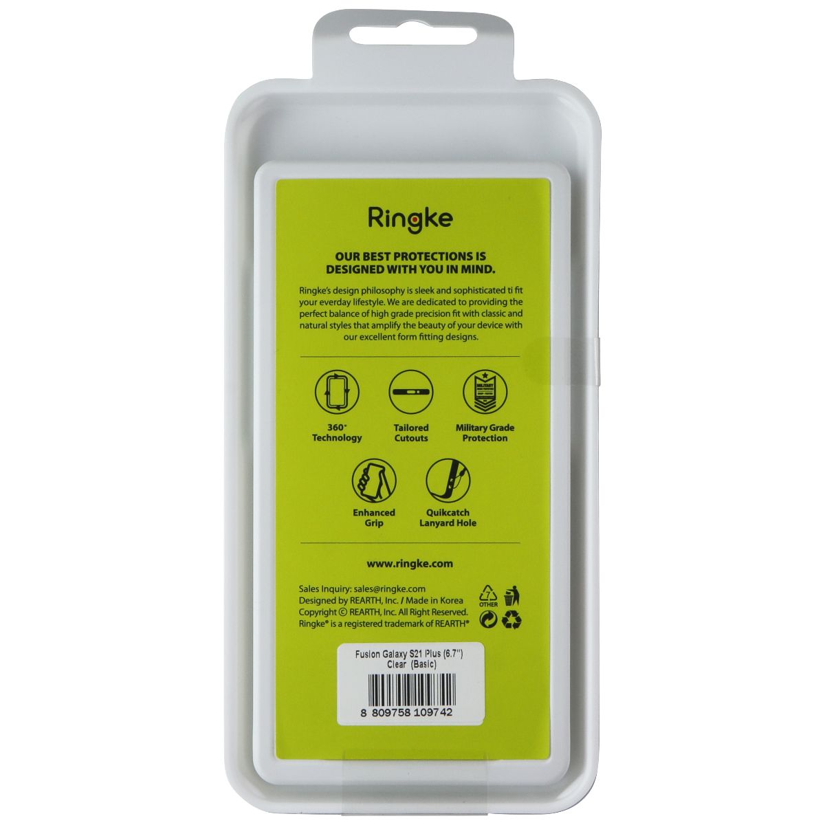 Ringke Fusion Series Case for Samsung Galaxy (S21+) - Clear - New - Image 2