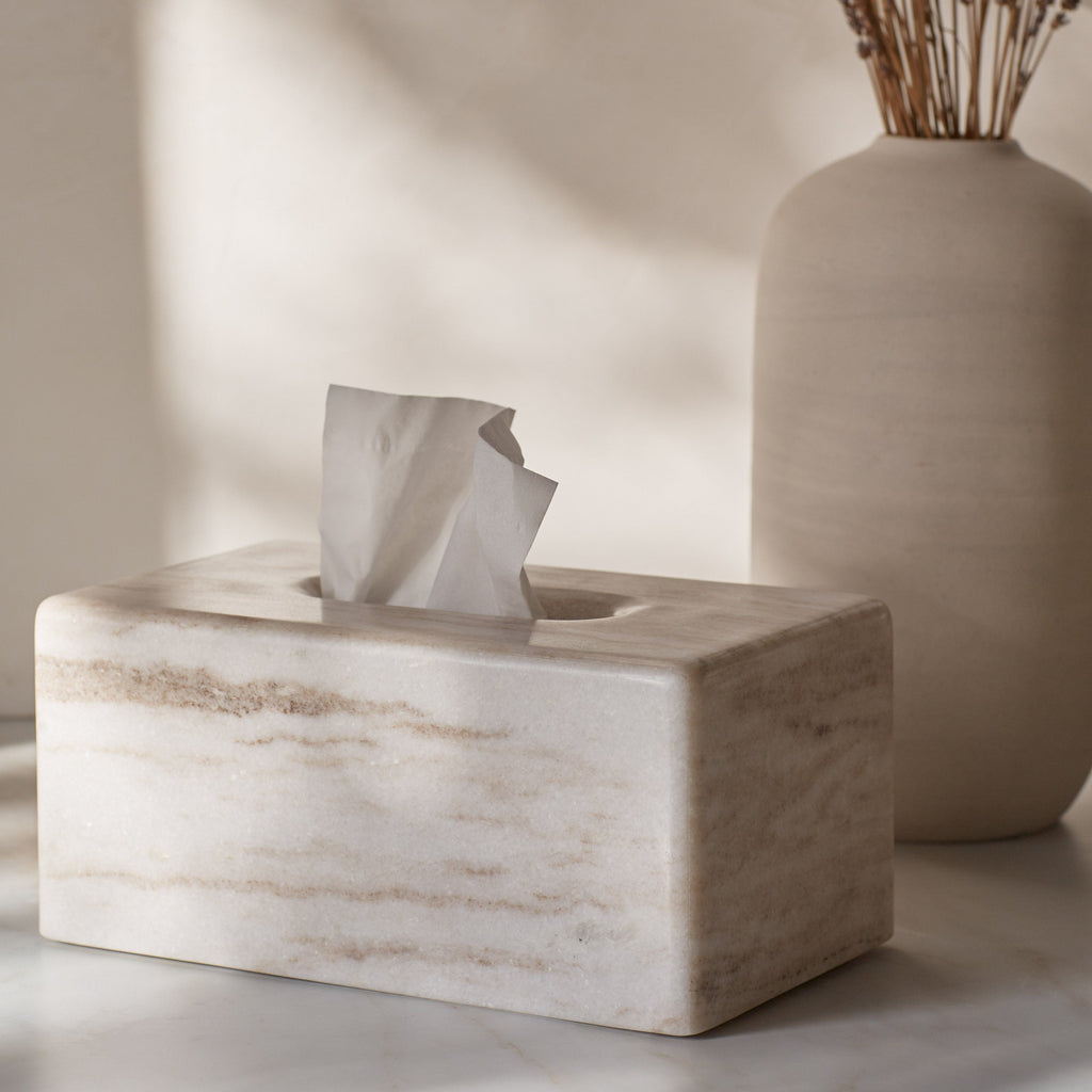 Riya Marble Tissue Box - Image 2