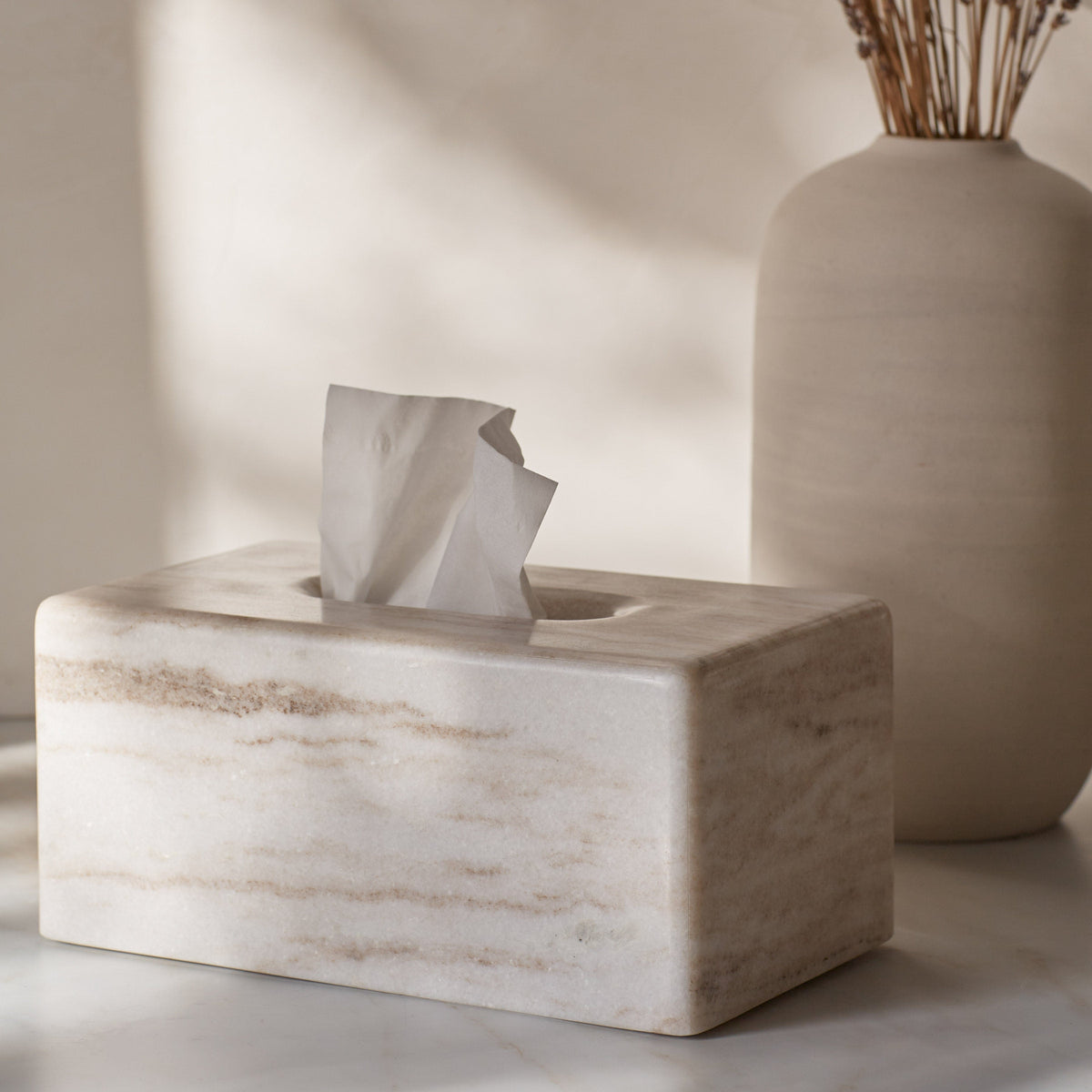 Riya Marble Tissue Box - Image 2