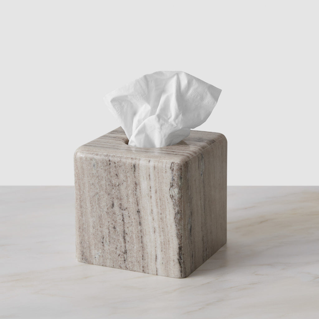 Riya Marble Tissue Box - Square