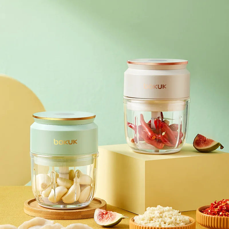 Portable Electric Garlic Crusher & Meat Chopper - Image 2