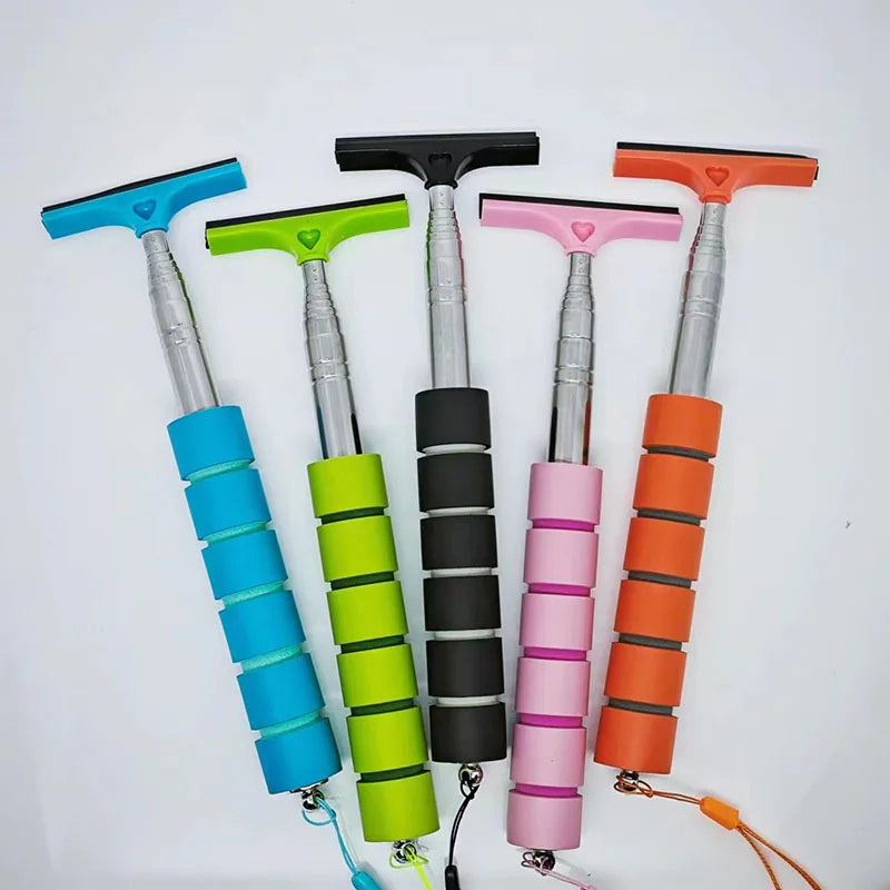 Car Rearview Mirror Wiper Cleaning Tool Auto Glass Mist Cleaner Scraper Car Accessories Handle Telescopic Window - Image 19